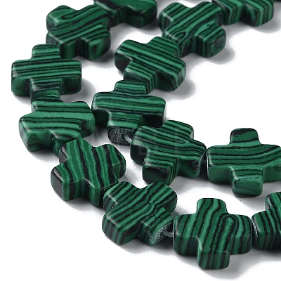 Synthetic Malachite Dyed Beads Strands G-M418-B05-01-1