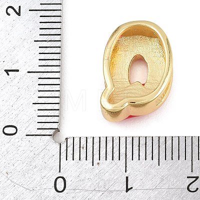 Brass Enamel Beads KK-CBA3FD6-08Q-G-1