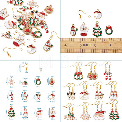 DIY Christmas Earring Making Kits DIY-TA0002-86-1