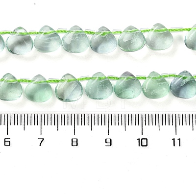 Natural Green Fluorite Beads Strands G-G116-A02-01-1