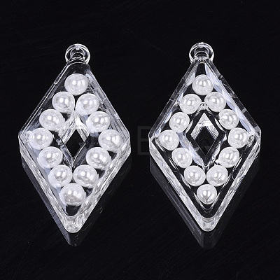 Transparent Acrylic Pendants X-TACR-R146-007-1