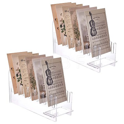 Acrylic Slotted Display Stands ODIS-WH0177-012-1