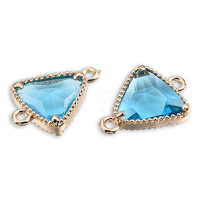 Transparent K9 Glass Connector Charms LS-GLAA-N038-60-F05-1