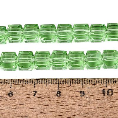 Transparent Glass Beads Strands GLAA-R041-8x8mm-A14-1