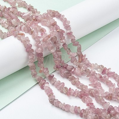 Natural Madagascar Rose Quartz Beads Strands G-O187-01-1