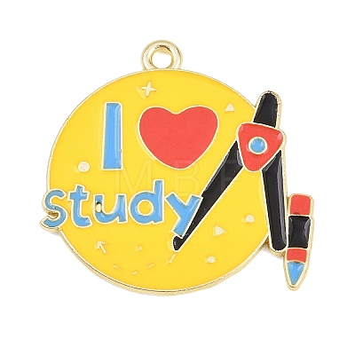 Back to School Alloy Enamel Pendants FIND-E054-02K-1