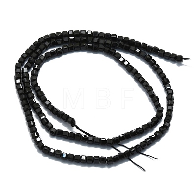 Natural Black Tourmaline Beads Strands G-P457-B01-02D-1
