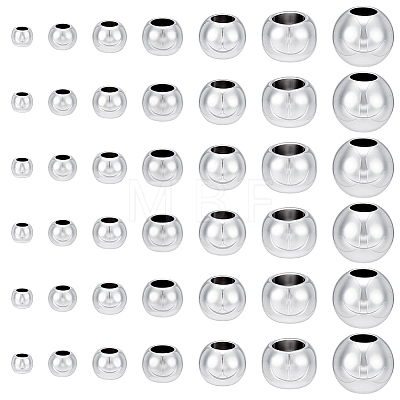 150Pcs 7 Styles UV Plating Electroplating ABS Beads KY-PH0002-44-1