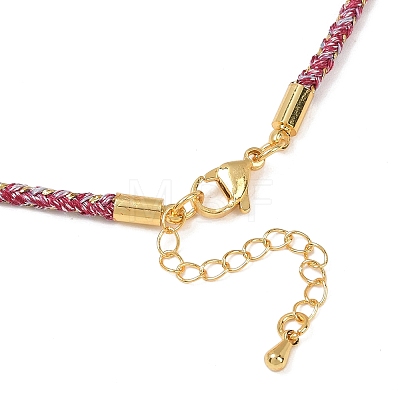 2.5MM Round Nylon Cotton Cord Necklace Making NJEW-C106-01G-05-1