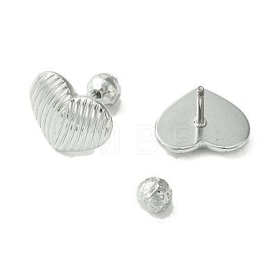 304 Stainless Steel Ear Studs EJEW-Q801-03P-1