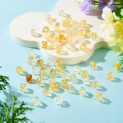 60Pcs Transparent Acrylic Beads OACR-TA0004-88A-1