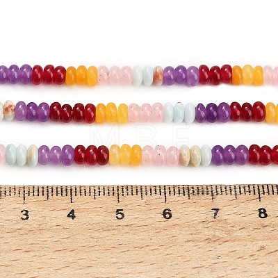 Gradient Color Natural Dyed White Jade & Synthetic Shoushan Stone Beads Strands GG-CBA1E0E-01F-1