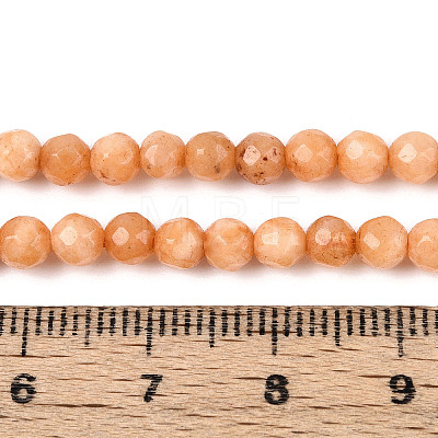 Dyed Natural White Jade Beads Strands G-T139-4mm-60-06-1