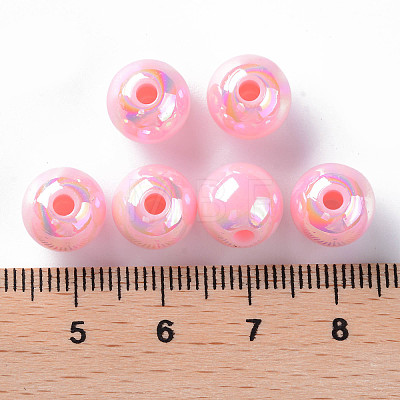 Opaque Acrylic Beads X-MACR-S370-D10mm-A01-1