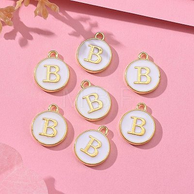 Golden Plated Alloy Charms LS-ENAM-S118-01B-1