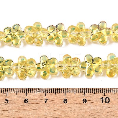 Electroplate Glass Beads Strands EGLA-T028-02E-1