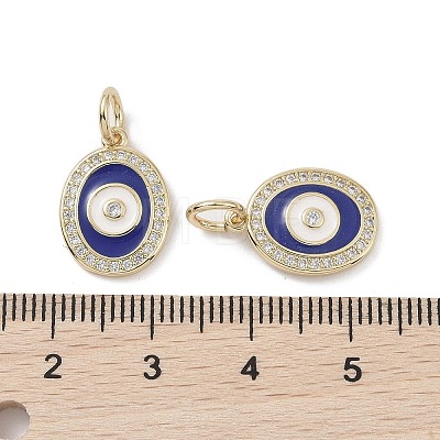Real 18K Gold Plated Brass Micro Pave Cubic Zirconia Pendants KK-L209-064G-03-1