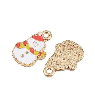 Christmas Themes Alloy Enamel Pendants ENAM-Z023-01G-08-1