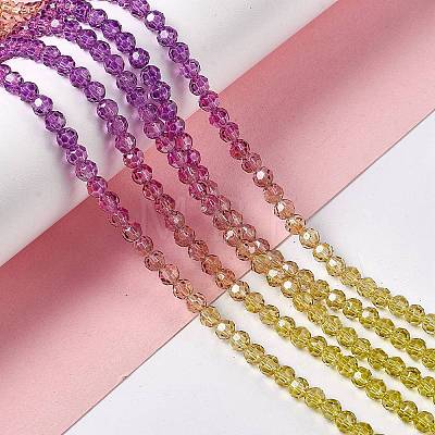 Transparent Glass Beads Strands GLAA-E036-07E-1