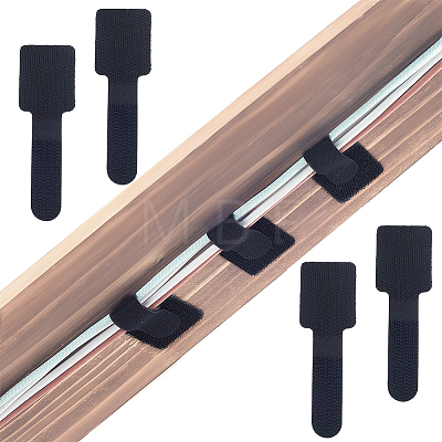 100Pcs Self-adhesive Nylon Hook & Loop Cable Tie FIND-GA0008-92-1