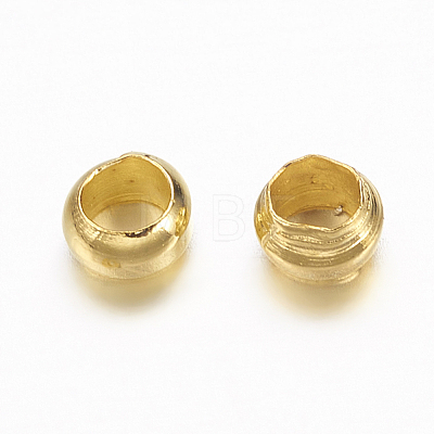 Brass Crimp Beads X-J0JMN012-1