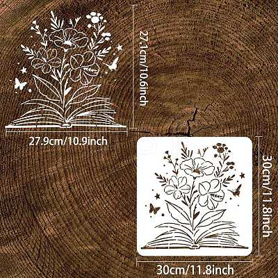 Plastic Reusable Drawing Painting Stencils Templates DIY-WH0172-952-1