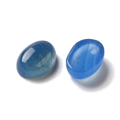 Natural Blue Agate Cabochons G-F605E-10B-1