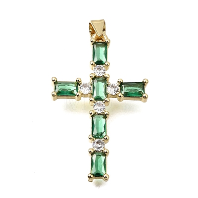 Brass Pave Cubic Zirconia Pendants CU-CBAE7DF-11G-D01-1