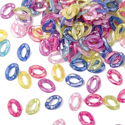 Imitation Jelly Acrylic Linking Rings OACR-S036-001A-F-1