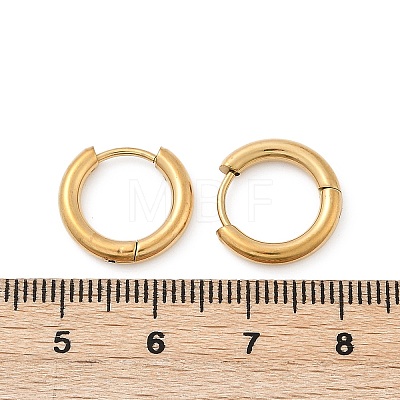 202 Stainless Steel Huggie Hoop Earrings EJEW-F111A-14mm-G01-1