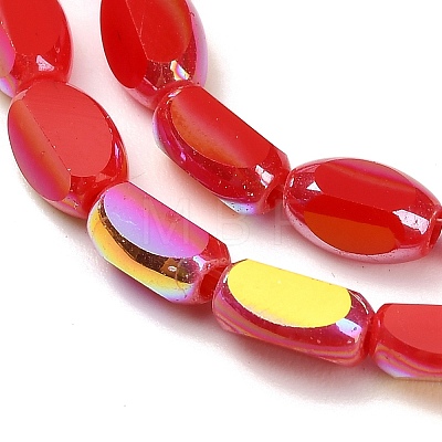 Electroplate Opaque Glass Beads EGLA-H112-06-HR04-1