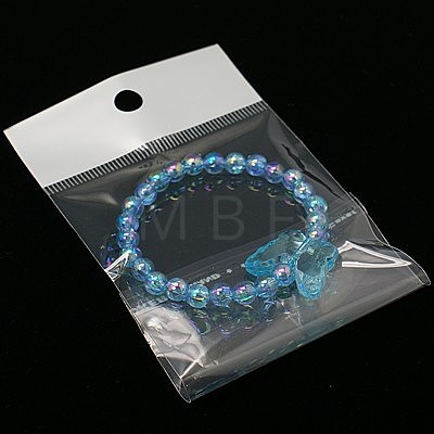 Transparent Acrylic Kids Bracelets for Children's Day Gift BJEW-JB00613-07-1