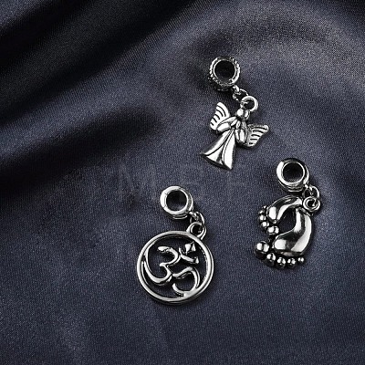 35Pcs 35 Styles Alloy European Dangle Charms FIND-YW0001-26-1