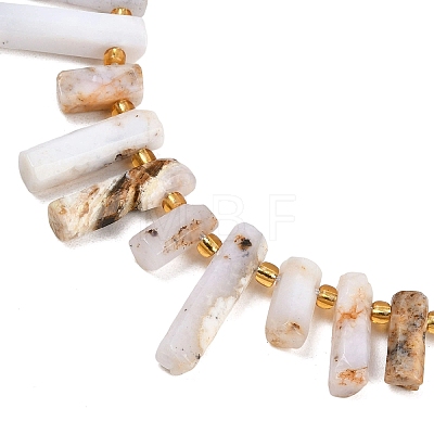 Natural White African Opal Beads Strands G-F829-A02-01-1