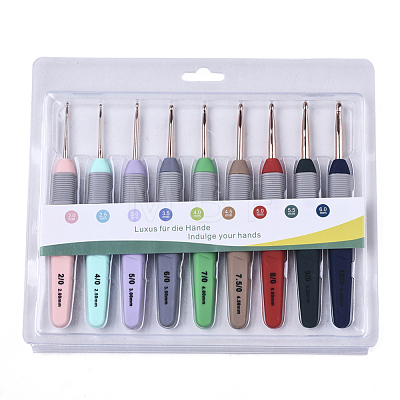 Aluminum Diverse Size Crochet Hooks Set TOOL-S015-011-1