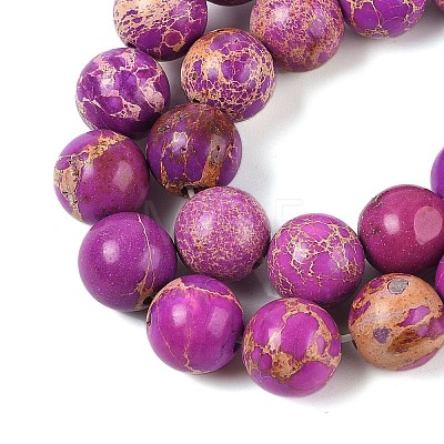 Dyed Natural Regalite/Imperial Jasper/Sea Sediment Jasper Beads Strands G-B124-C03-12-1