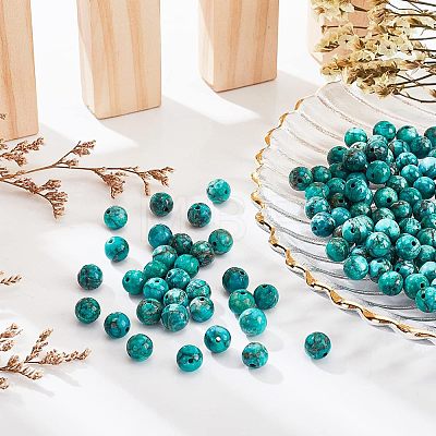  Natural African Turquoise(Jasper) Beads Strands G-NB0003-84-1