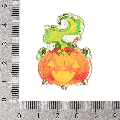 Halloween Theme Opaque Acrylic Pendants SACR-S034-01C-1