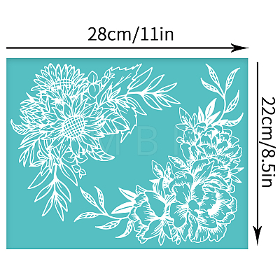 Self-Adhesive Silk Screen Printing Stencil DIY-WH0338-171-1