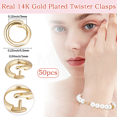 50Pcs Brass Open Jump Rings KK-BBC0027-90A-1