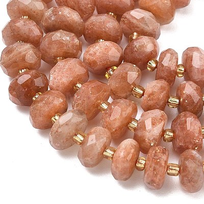 Natural Sunstone Beads Strands G-L642-J01-03-1