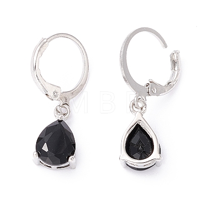 Teardrop Rhinestone Dangle Earrings for Girl Women Gift EJEW-BB64281-1