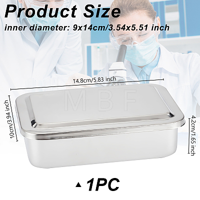 201 Stainless Steel Medical Sterilizer Box AJEW-WH0515-78B-P-1