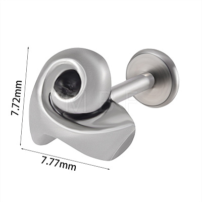 304 Stainless Steel Threadless Labret Stud WG47083-04-1