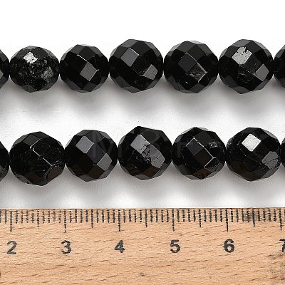Natural Black Tourmaline Beads Strands G-H329-E02-10mm-1