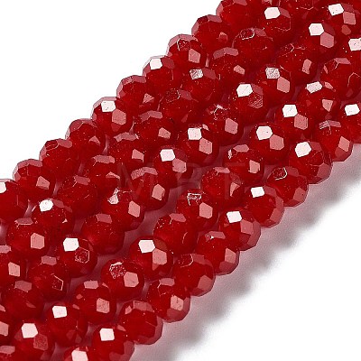 Baking Painted Imitation Jade Glass Bead Strands DGLA-A034-J10mm-A29-1