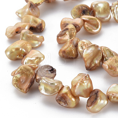 Natural Keshi Pearl Beads Strands PEAR-S021-013B-04-1