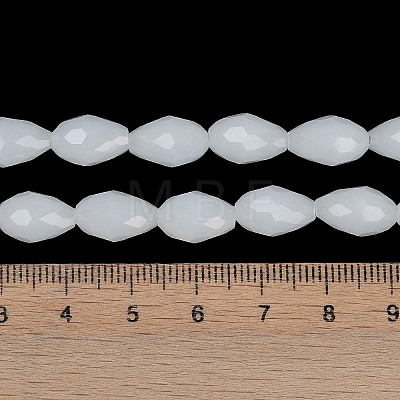Electroplate Imitation Jade Glass Beads Strands EGLA-N013-J4mm-D03-1