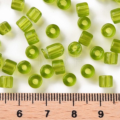 Transparent Colours Glass Round Bugle Beads SEED-S045-001A-C01-1