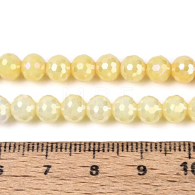 Anti-Tarnish Electroplate Glass Beads Strands X-GLAA-N056-6mm-05-1